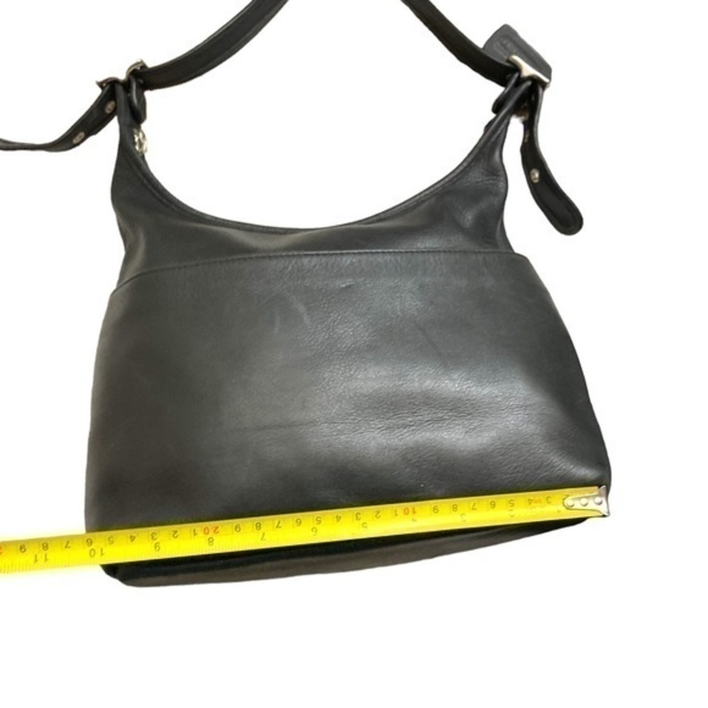 Coach vintage black leather legacy hobo bag nickel hardware 9058 - Picture 13 of 14